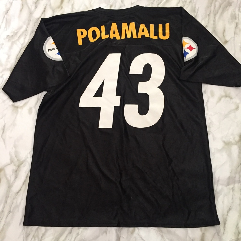Troy Polamalu Steelers NFL Team Apparel Jersey M