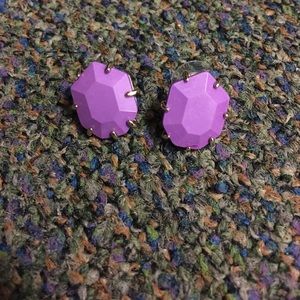 Purple Kendra Scott Stud Earring