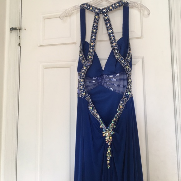 Blue Prom Dress - Picture 4 of 6