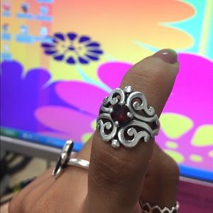 Garnet birth stone James Avery ring