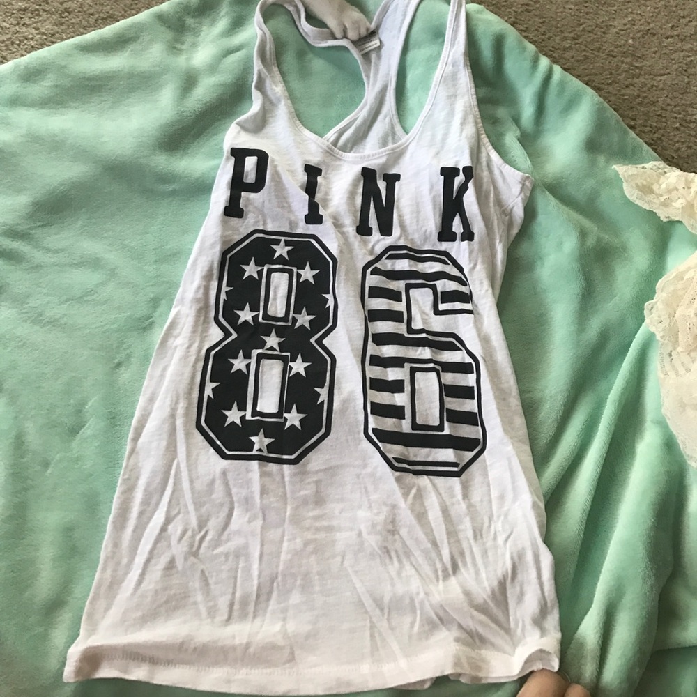 PINK Stars and Stripes tank top