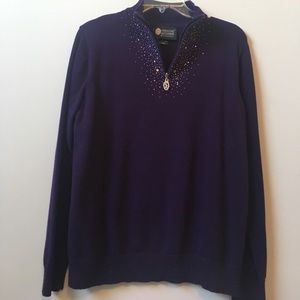 Long-Sleeve Sweater with Embellishments