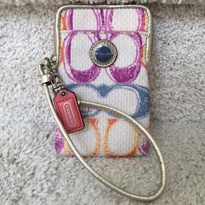 Authentic Coach Wristlet-Multicolored!!