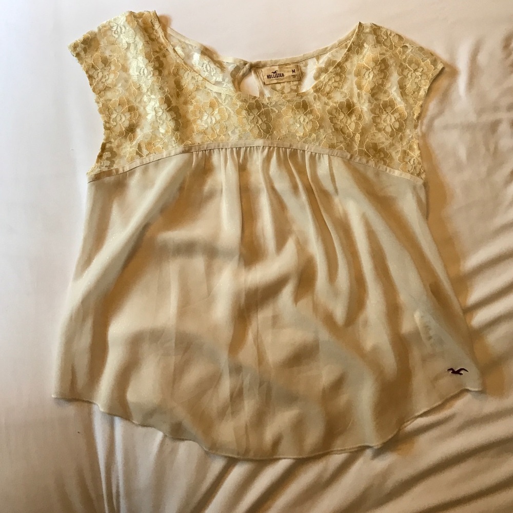 Half laced Hollister blouse