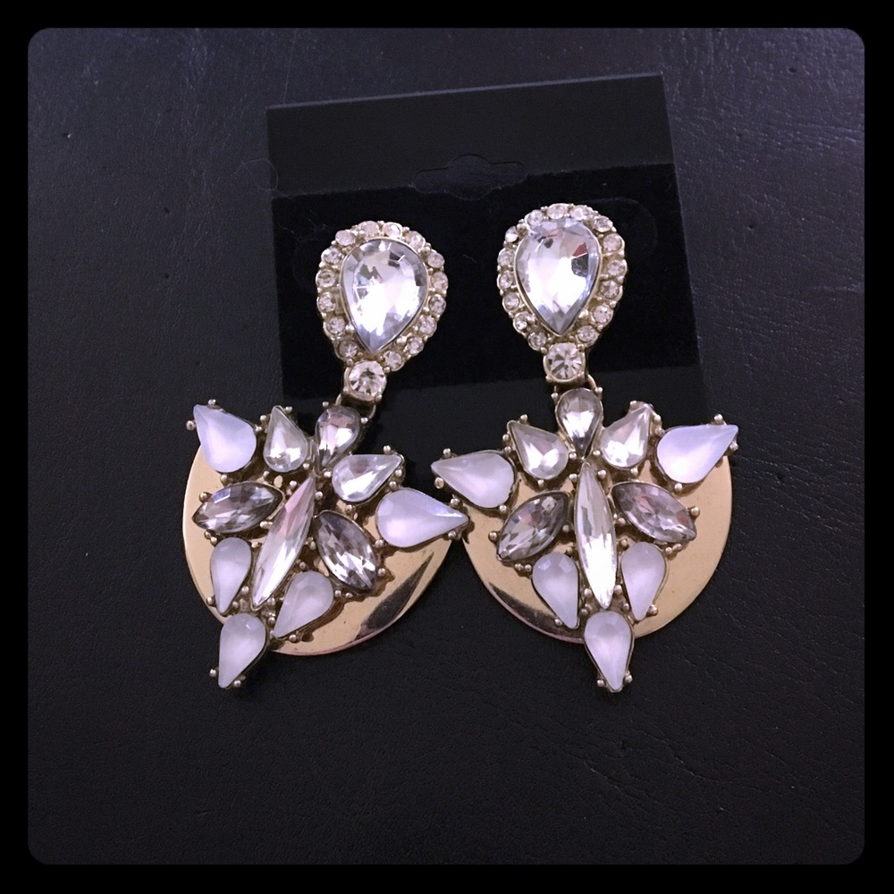 BaubleBar Gold & Silver Dangle Earrings Rare!