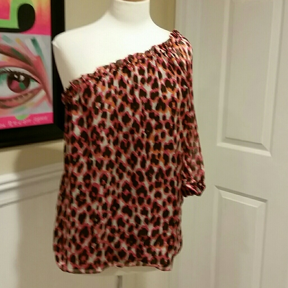 Milly pink/orange black Top