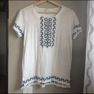 J. Crew embroidered top