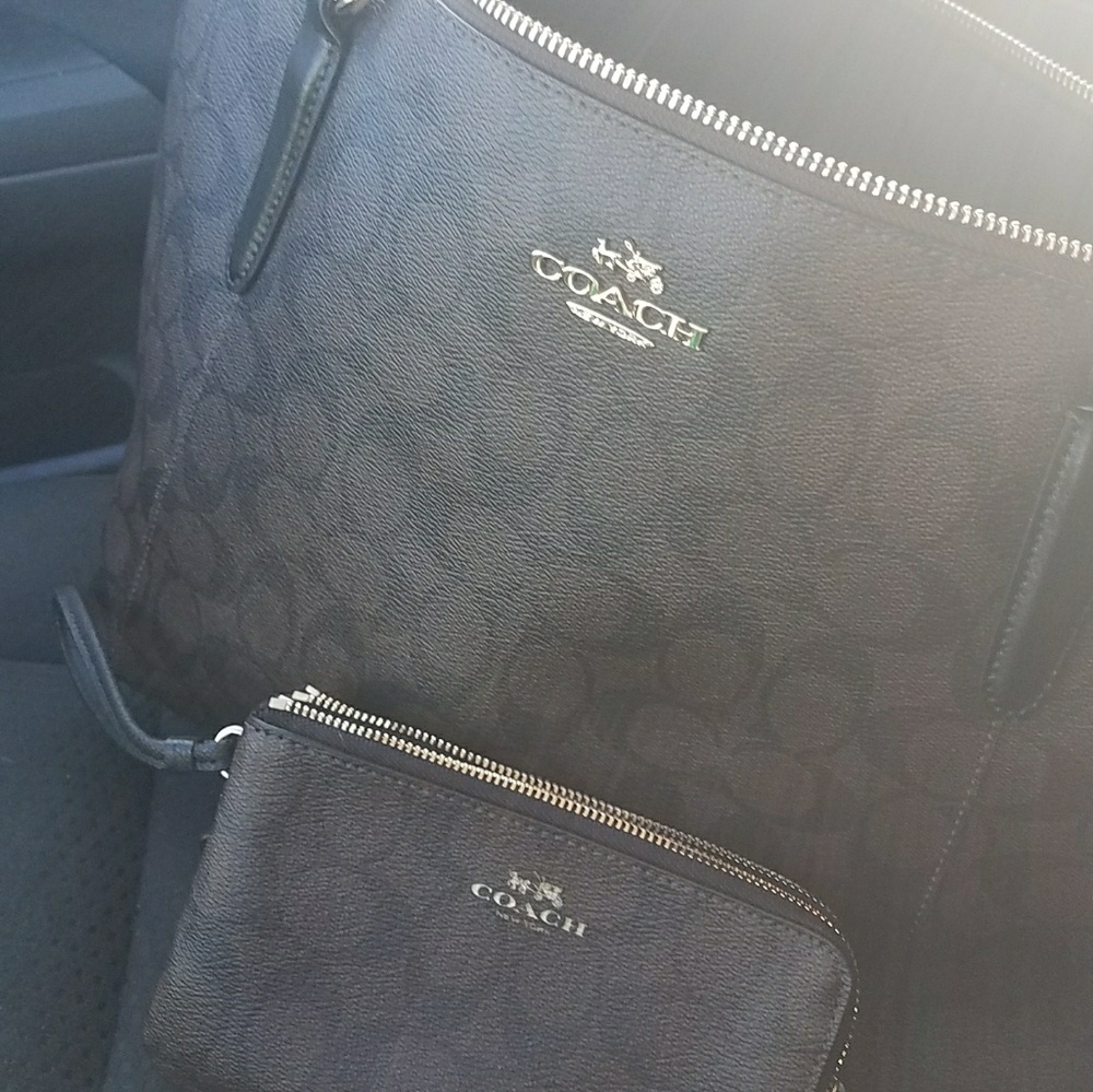 Athenthic Coach Bag and small wristlet