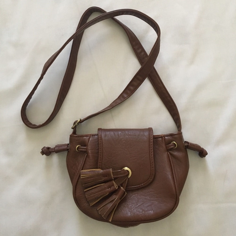 Small leather cross body bag