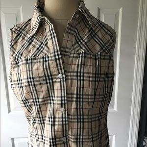 Burberry Sleeveless fitted top