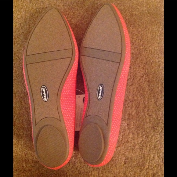 Dr. Scholl's | Shoes | Dr Scholls Really Style Coral Dot Flats Nwt ...