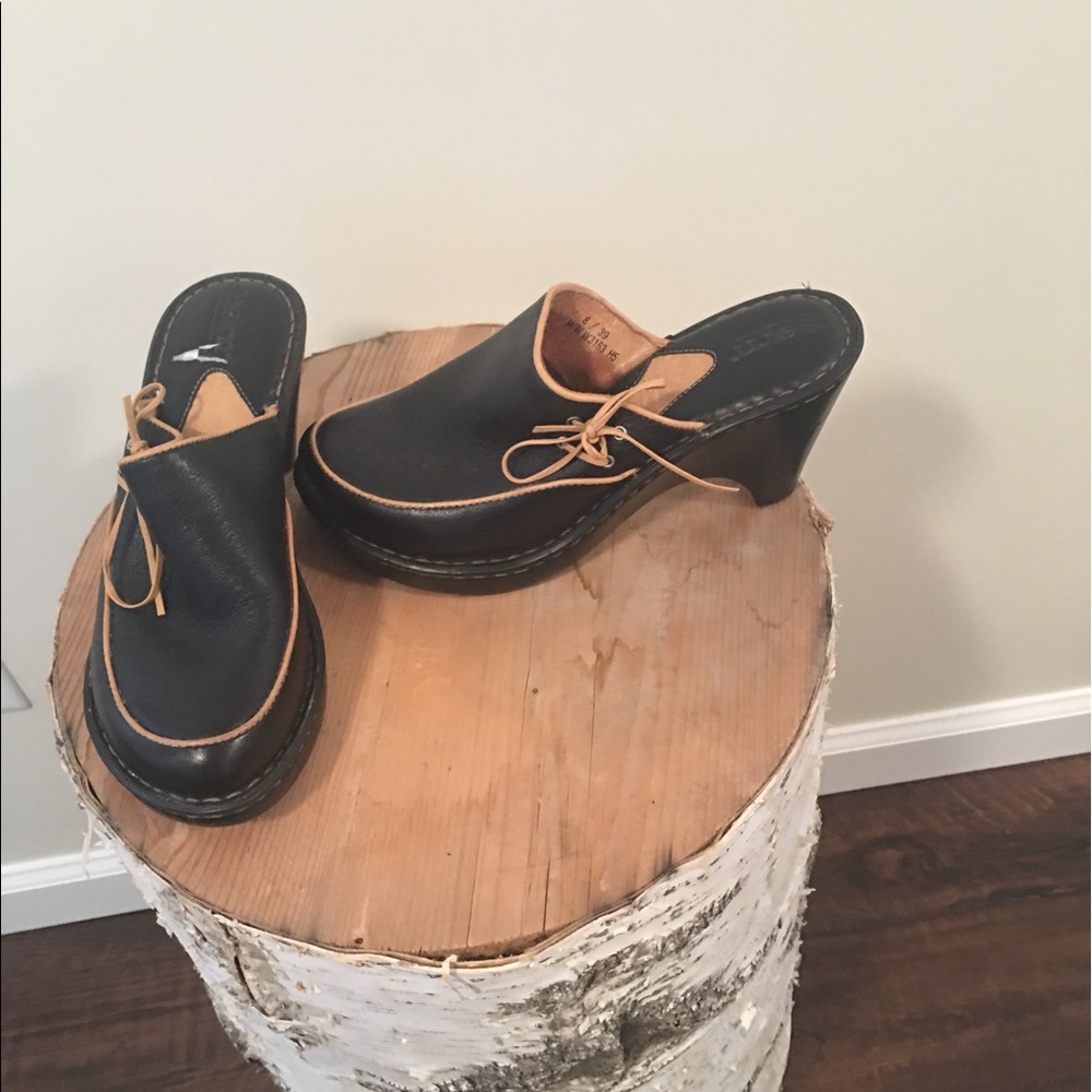 Born Leather Mules / Clogs