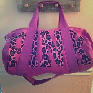PINK gym bag.