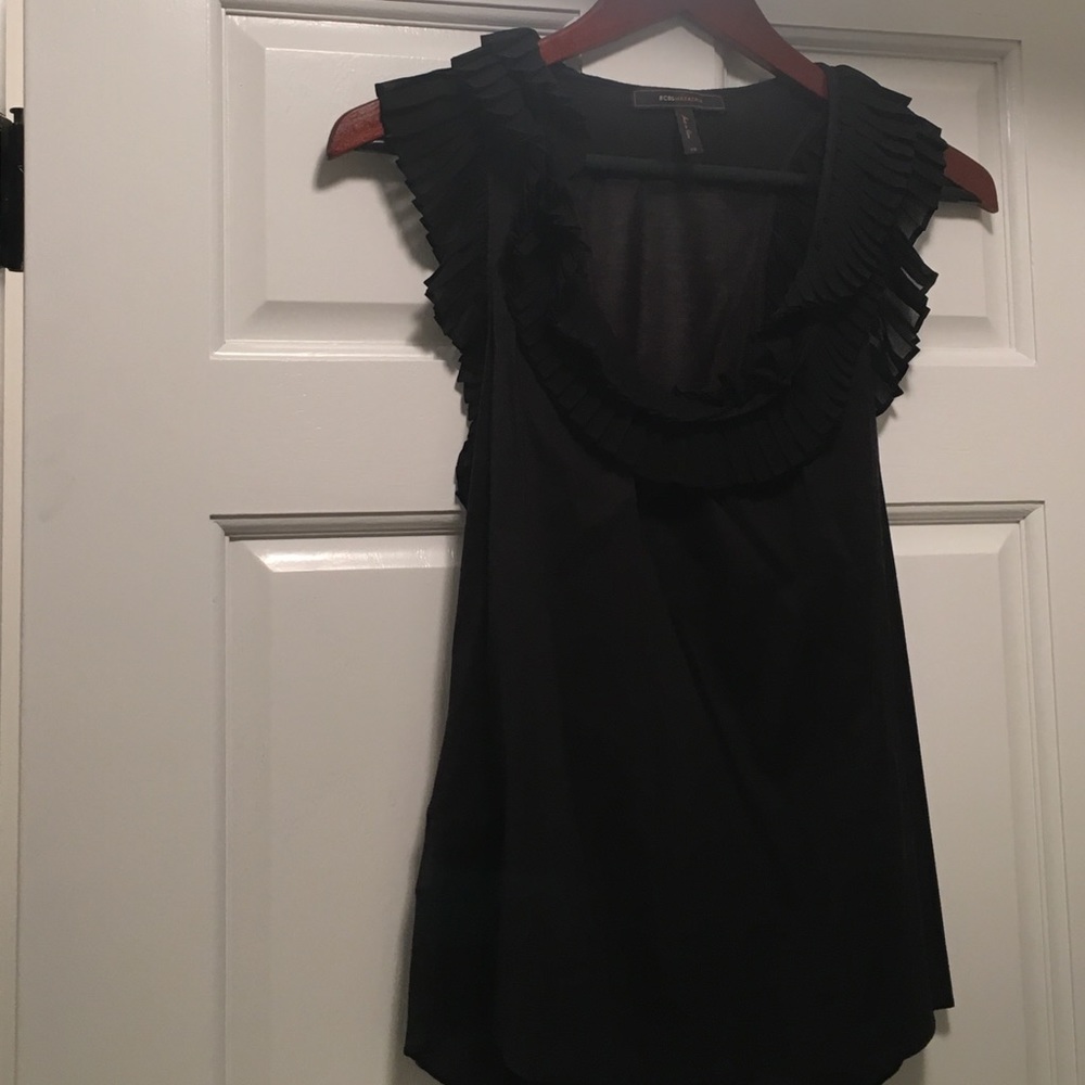 BCBG ruffled halter