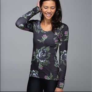 Lululemon scoop back long sleeve top