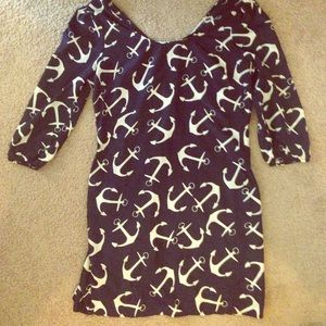 Navy Anchor Rue 21 Dress