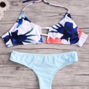 Brand new floral bikini never worn