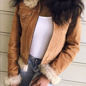 Giacca Faux fur/ Pleather Jacket