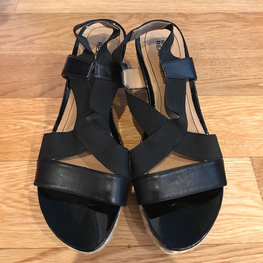 Black Leather & Braided Hemp Espadrilles