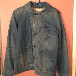 Madewell denims Peter Pan collar jacket