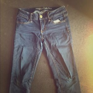 American Eagle Blue Super Stretch Jegging Jeans