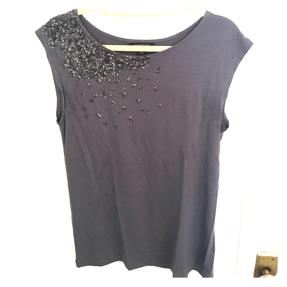 Banana Republic top with beading