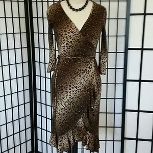 BCBG Leopard Print Dress