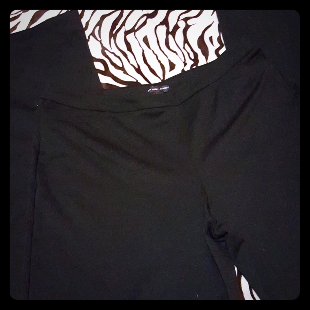 New York & Company Black Wide Leg Dress Pants