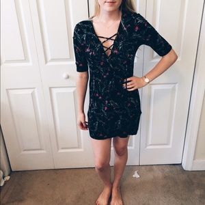 Topshop Lace Up Dress