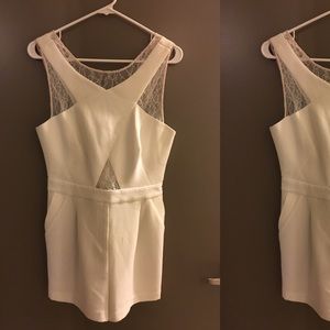 BCBGMAXAZRIA Off white romper