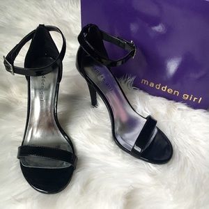 Madden Girl Patent Leather Strappy Heels
