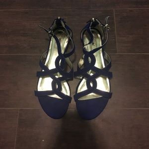 Blue sandals