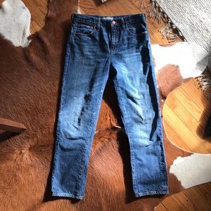 Madewell straight leg crop jeans, size 27