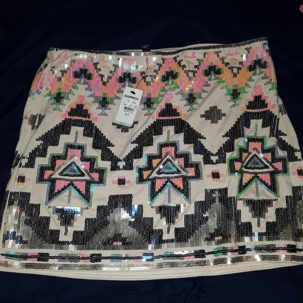 Aztec mini skirt
