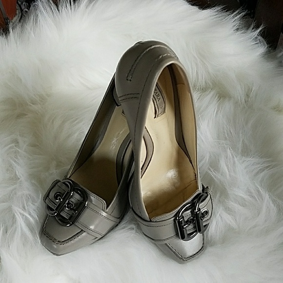 ZARA 4" chunky heel with 1/2 inch platform shoes - Picture 3 of 6