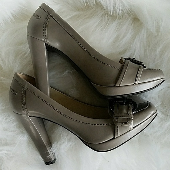 ZARA 4" chunky heel with 1/2 inch platform shoes - Picture 6 of 6