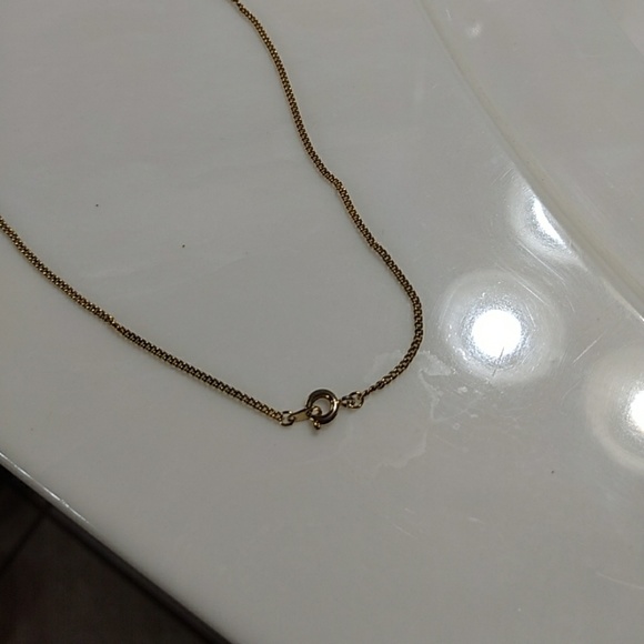 Vintage tiger eye and gold necklace - Picture 2 of 2