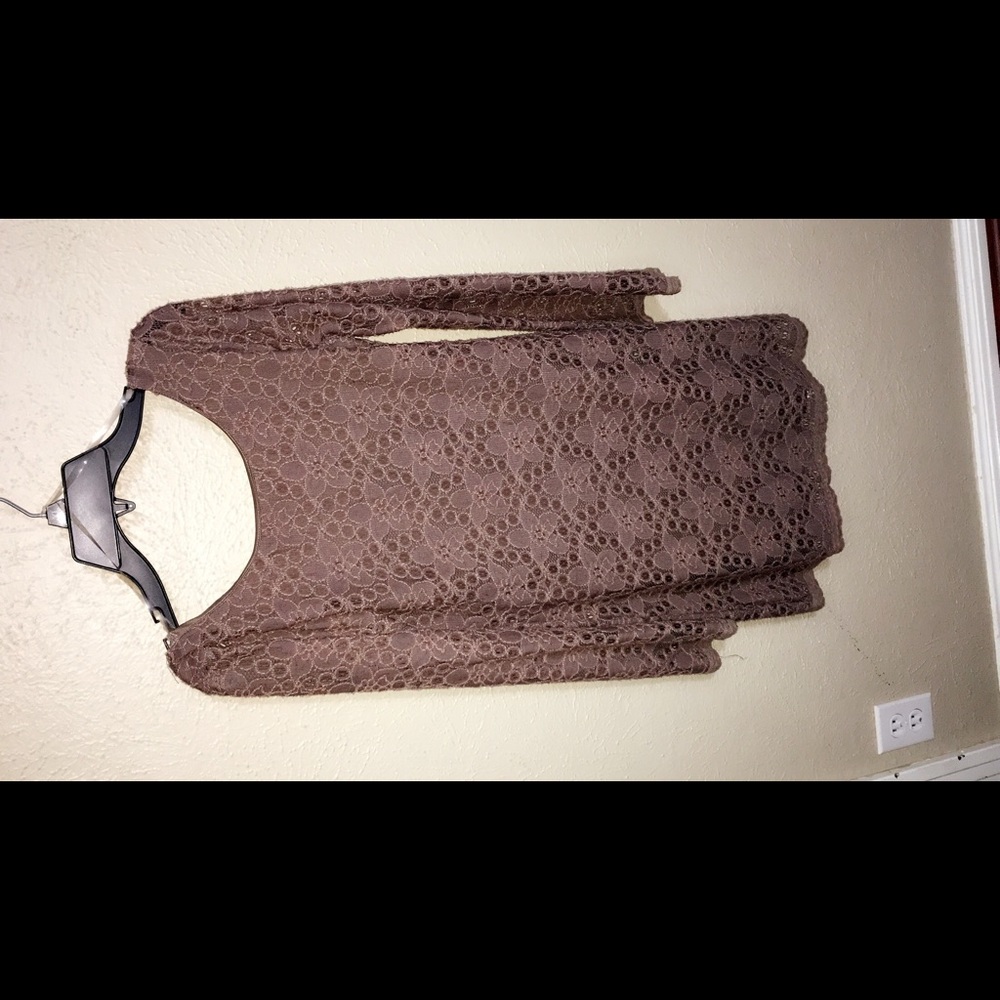 Brown Lace Dress