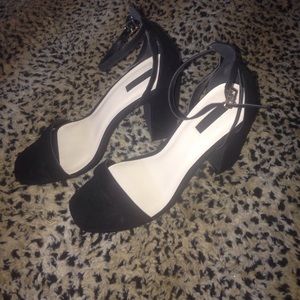 Forever 21 Suede Ankle-Strap Heels