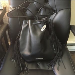 Victoria Secret Bucket Backpack with Tassels New