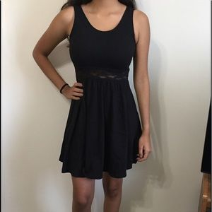 Black mini dress