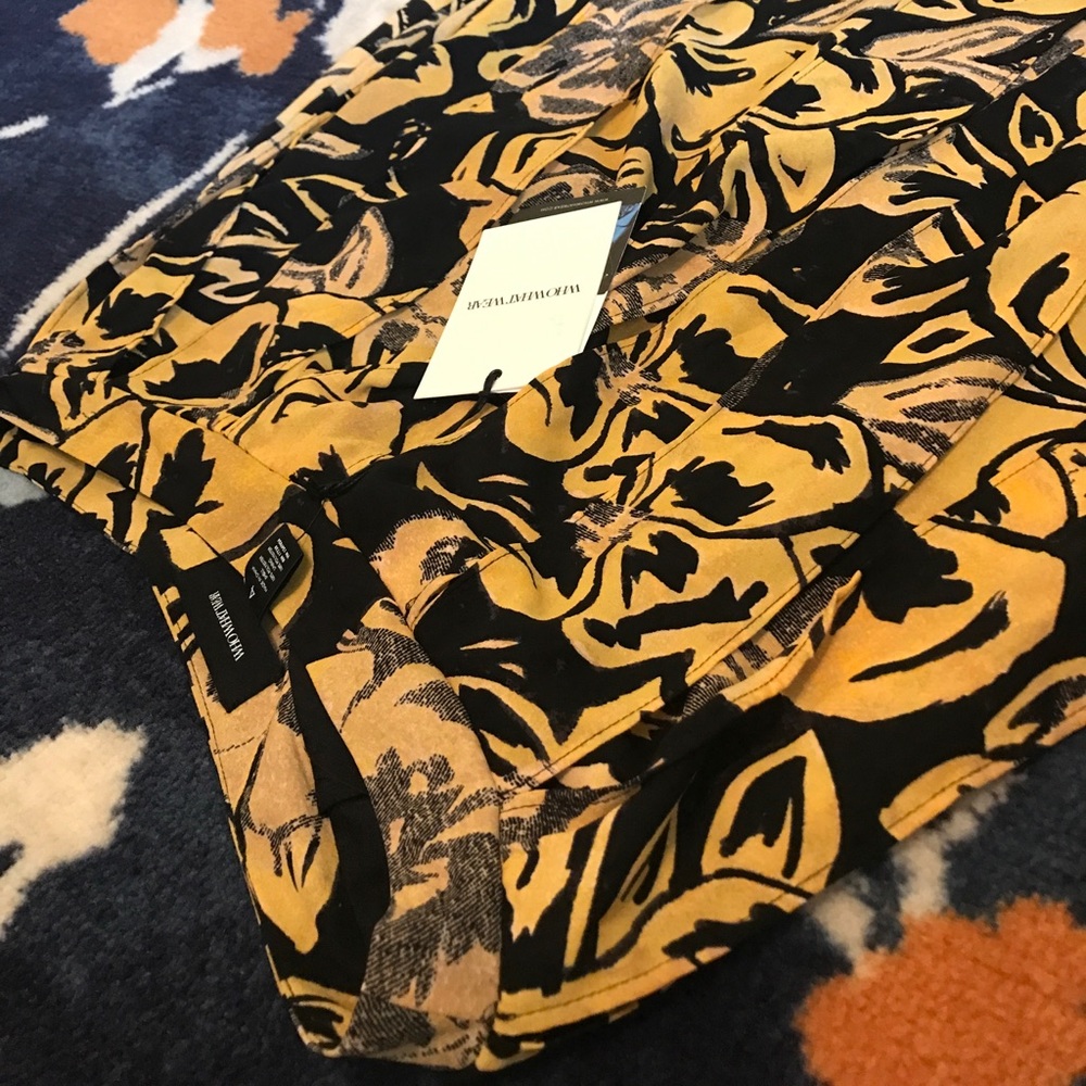 Who What Wear Car Wash Pleated Skirt Size 4