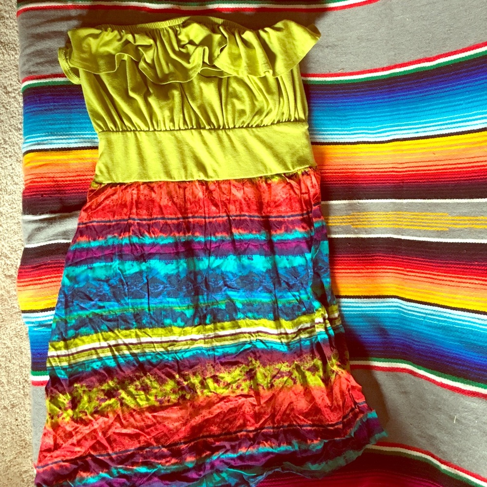🌈Strapless dress 👗