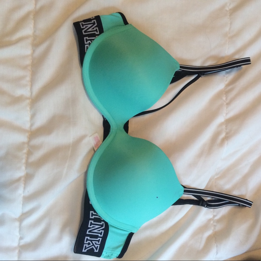 Teal PINK 34A push up bra
