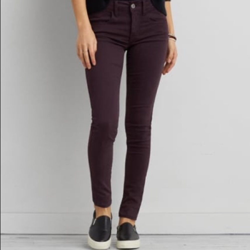 ✨AE Purple High-Rise Cropped Jeggings!✨