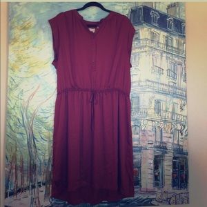 Beautiful LOFT Silky Shirt Dress