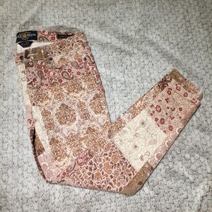 Lucky Brand Charlie Patchwork Skinny Jeans