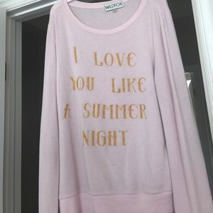 WILDFOX "I love you like a summer night" sweater