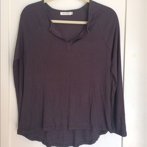 Long sleeve henley shirt