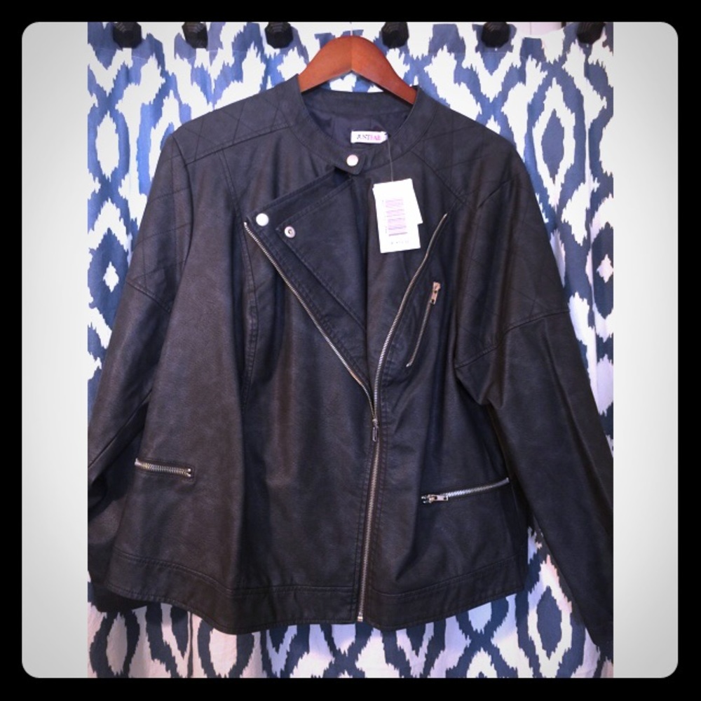 JustFab Black Leather Jacket